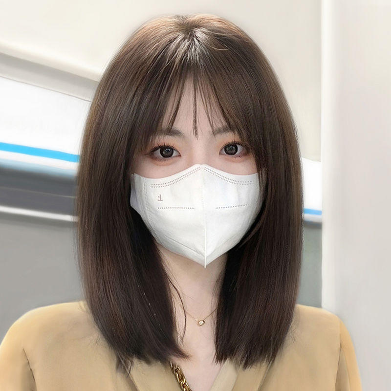 假发女短发2025真发新款全真套人发自然全头锁骨长发波波整顶头套