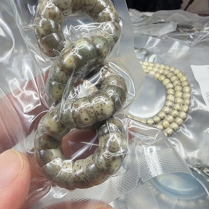 星月菩提手串326荣耀绿星月菩提单圈大肠1.0