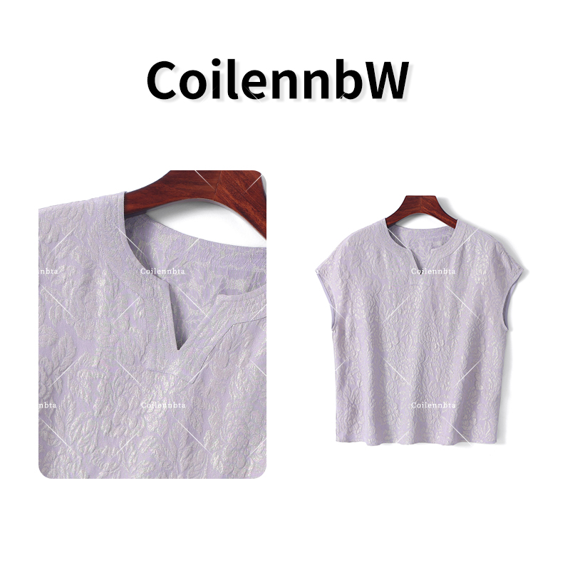 2025真丝桑蚕丝夏季无袖时尚宽松小衫上衣女TP0296