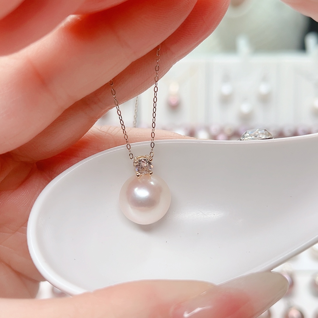 合金淡水珍珠吊坠(赠链)