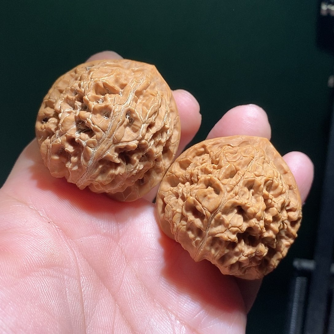 文玩核桃把件42水龙纹微修