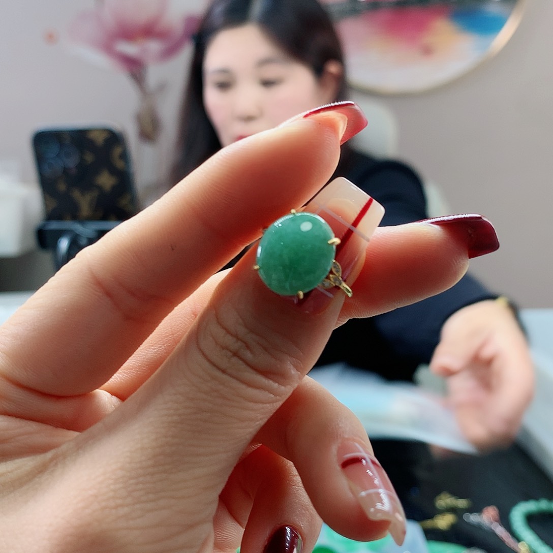 【闪购商品】翡翠戒指银S925镶嵌，