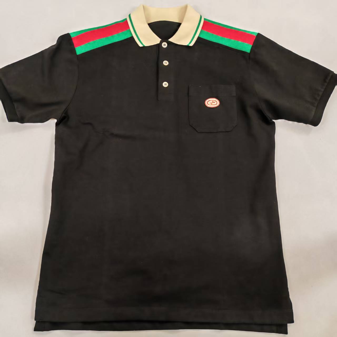GUCCI/古驰肩部红绿编织T恤   132