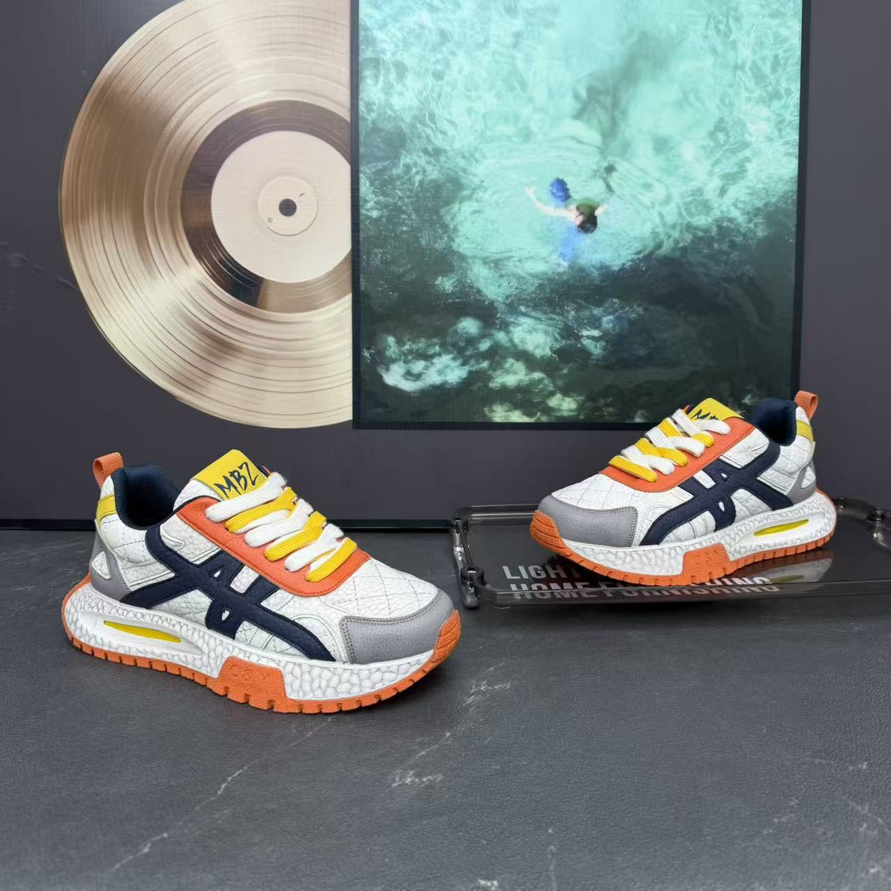 潮流百搭舒适休闲2025年冬季新款单棉同款脏脏鞋拼色系带阿甘板鞋