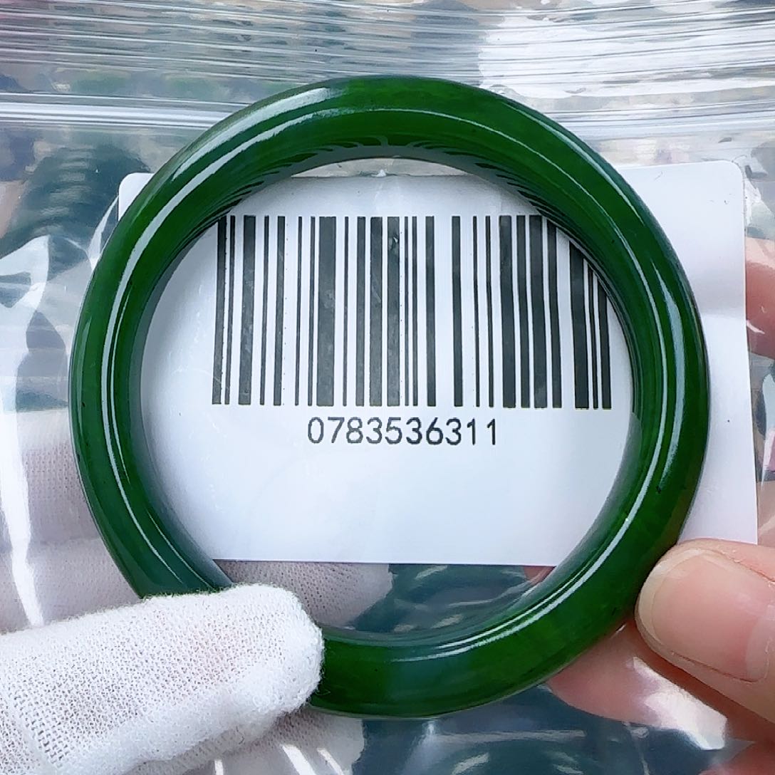 和田玉（碧玉）手镯未镶嵌5859