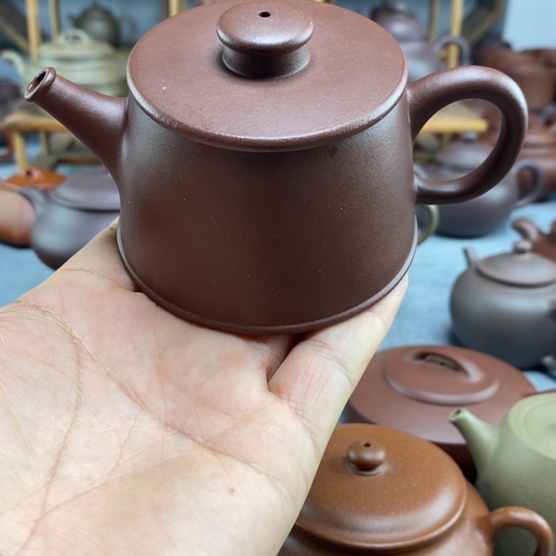 紫砂茶壶黄龙源底槽清鱼罩