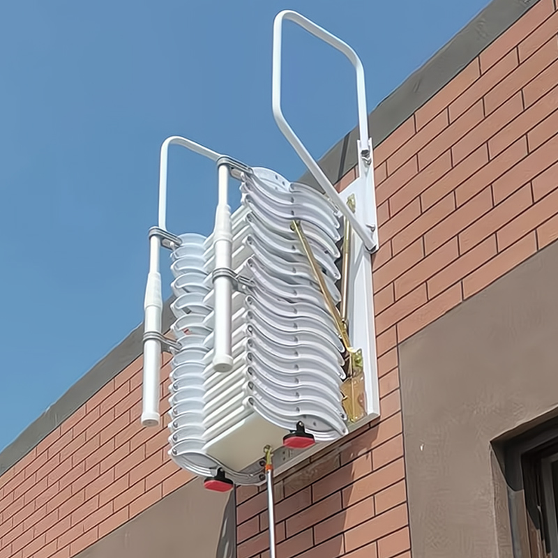 壁挂式阁楼伸缩楼梯家用折叠升降复式室内户外加厚可收缩式爬梯