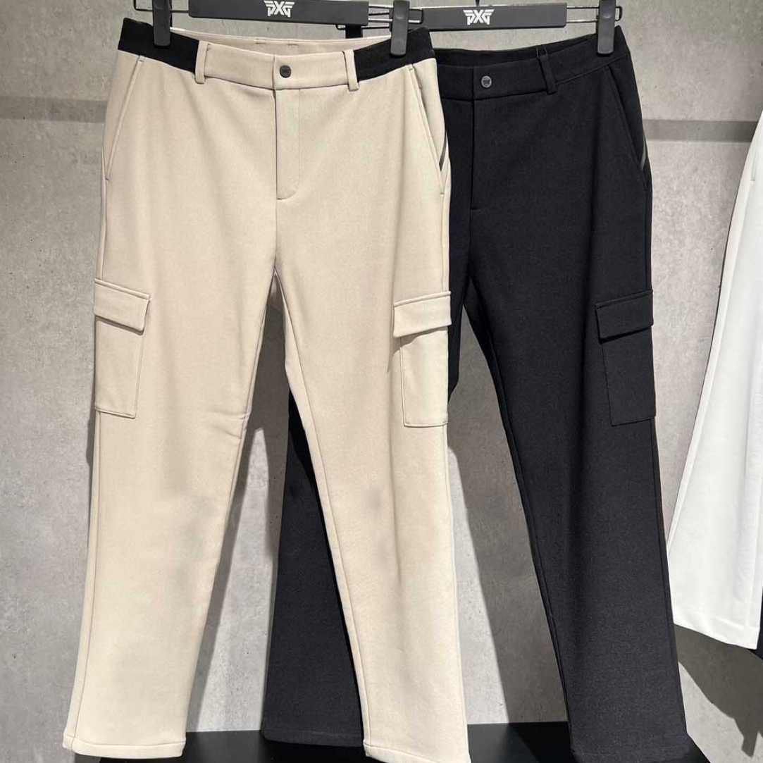 P**G男士秋冬款加绒高尔夫长裤