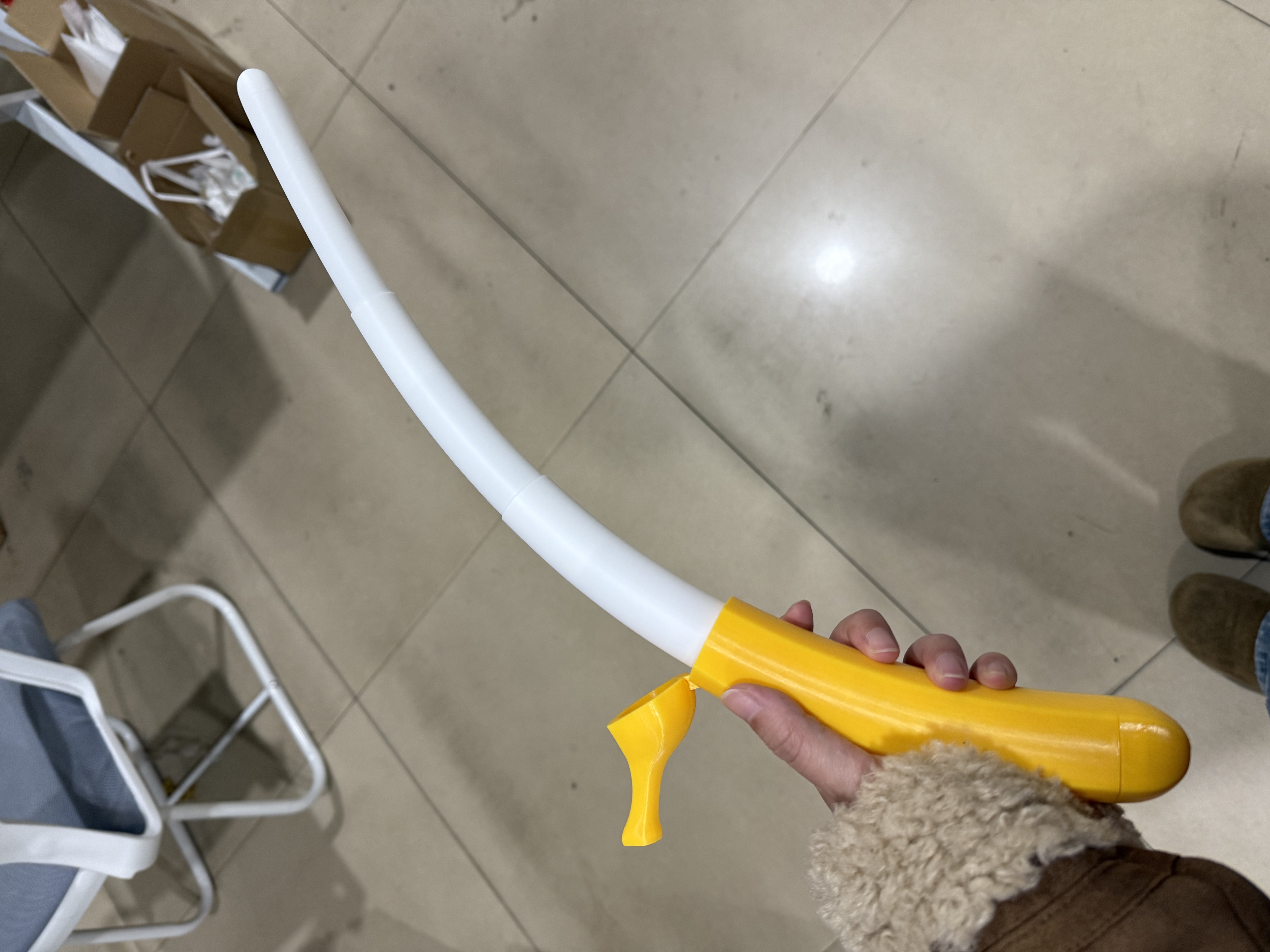 【低价】香蕉剑玩具配件折叠变形3D打印礼物香蕉伸缩剑汽车钥匙扣