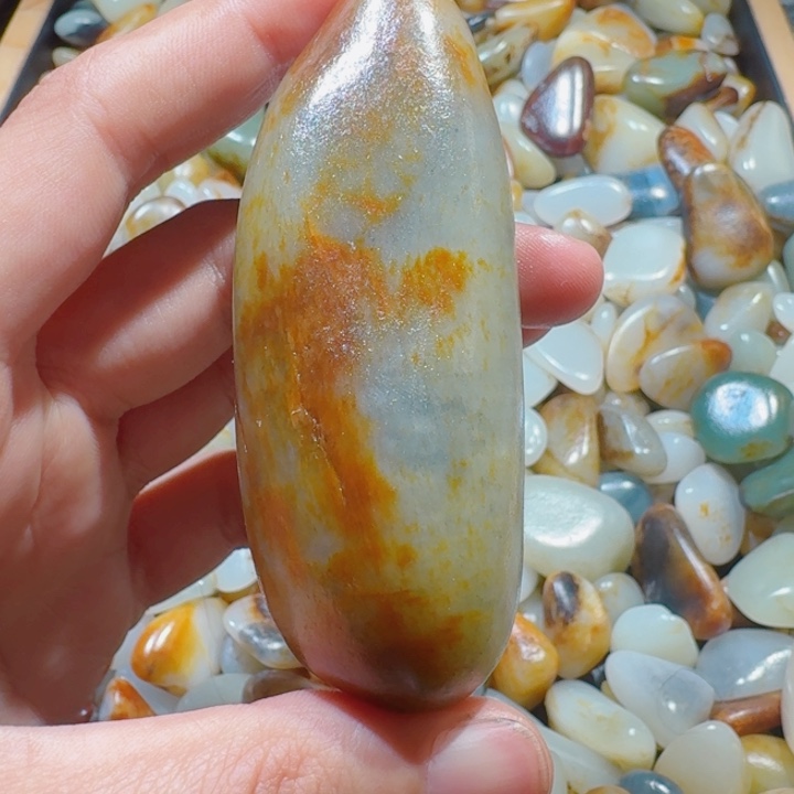 和田玉未镶嵌挂件126克