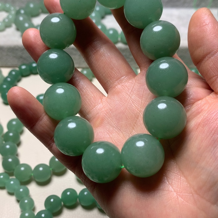 D***哥东陵石未镶嵌手链东陵玉卡20的珠珠