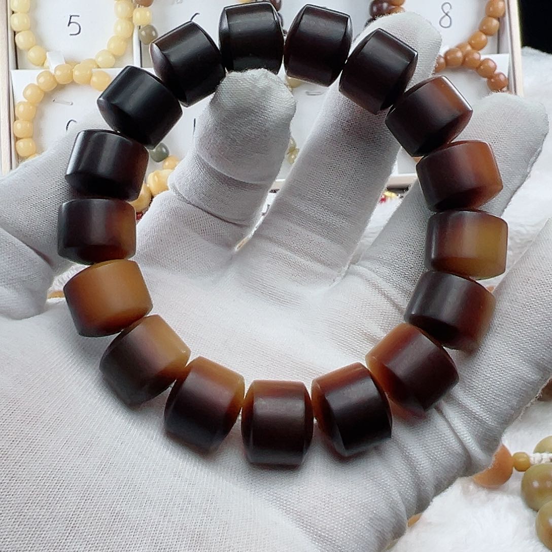 菩提根/象牙果手串卡16 微瑕干磨S21