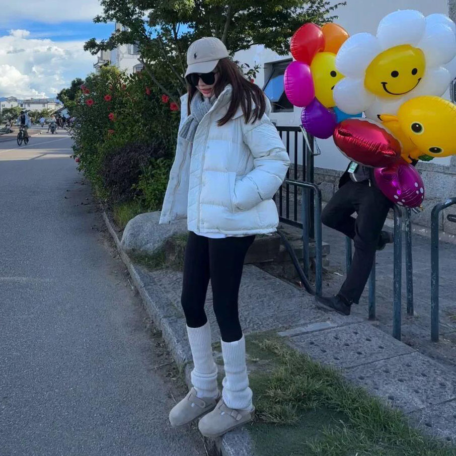  五格泡芙羽绒服冬季加厚保暖-美