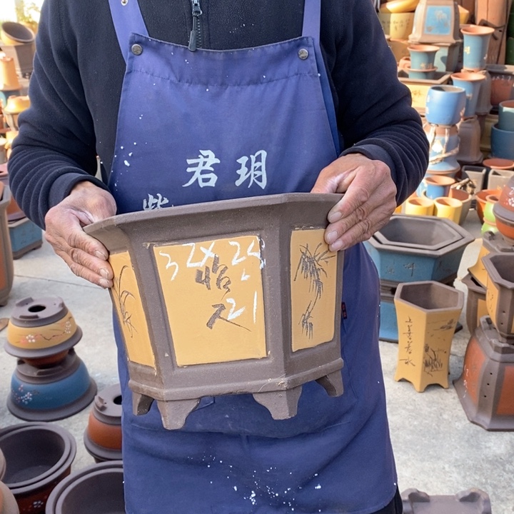 紫砂花盆紫砂花盆