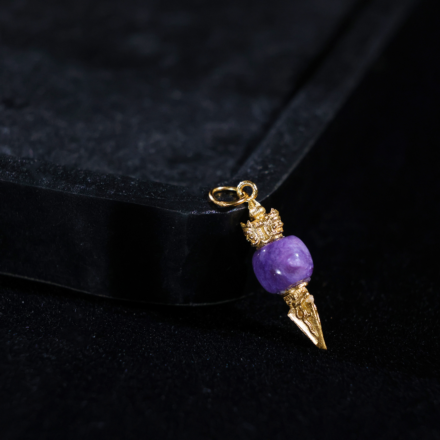 【思嘉】禅韵 · 紫龙晶四愿杵杵吊坠7.5*6mm | 多样性发一 DFS015