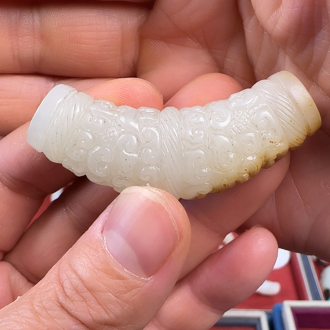 和田玉未镶嵌挂件海*