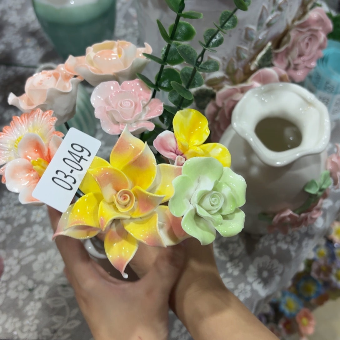 陶瓷花，满20发货，退款拉黑，349