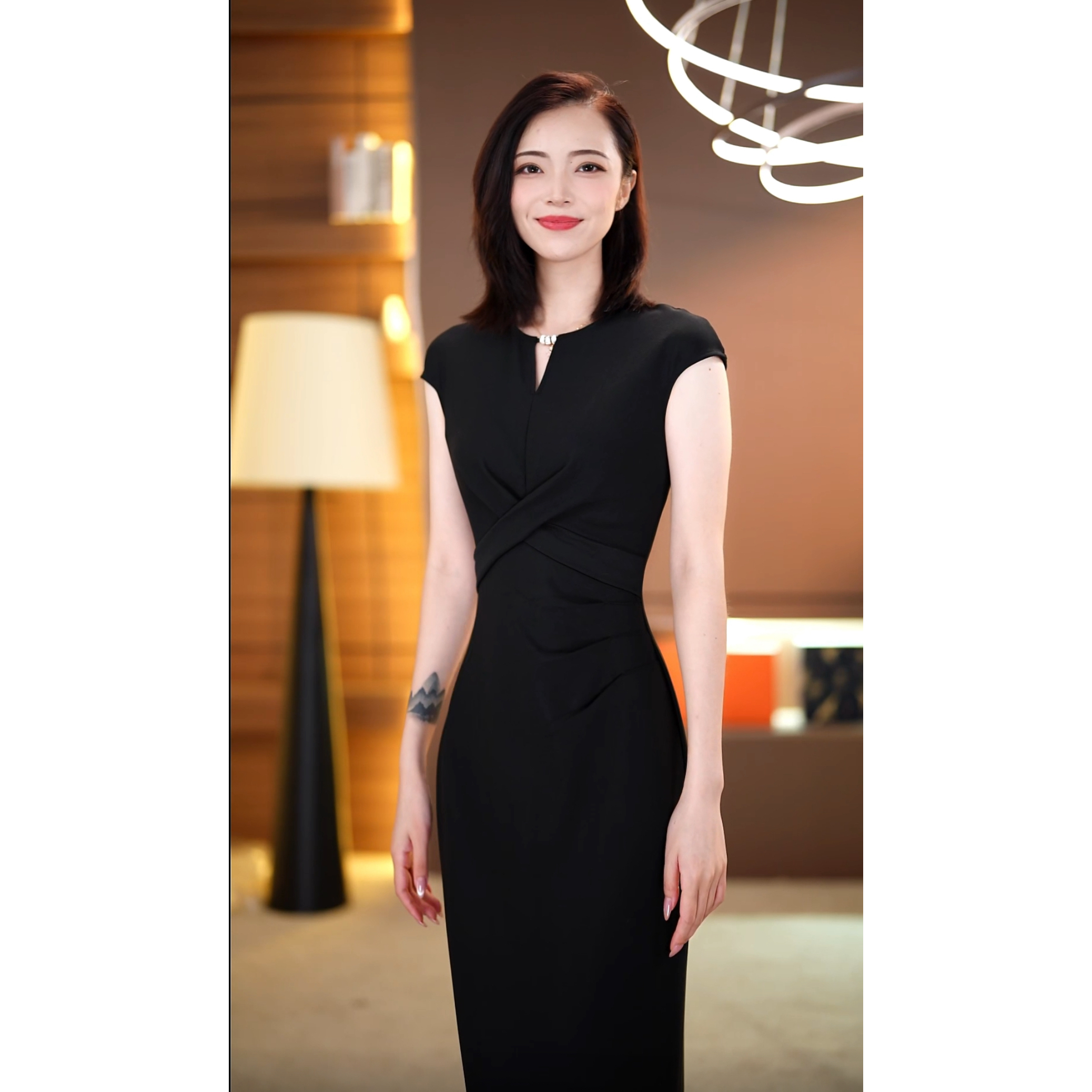 【沐杉】明媚女主 夏季新款贵气优雅直筒连衣裙-YL50204
