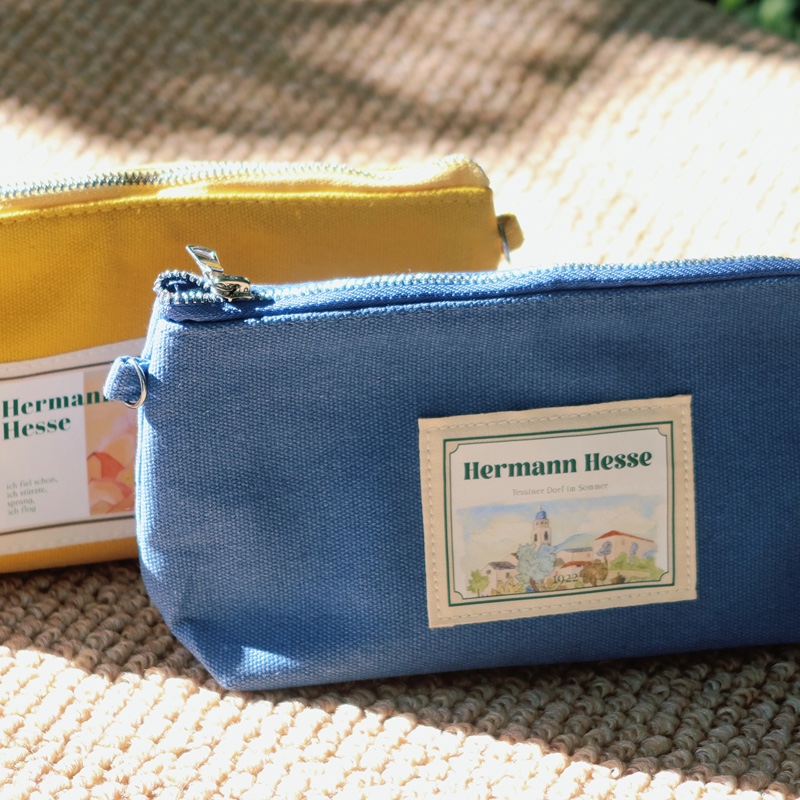 【有点想法】黑塞画作笔袋大容量帆布收纳袋文艺复古ins高颜值 中信