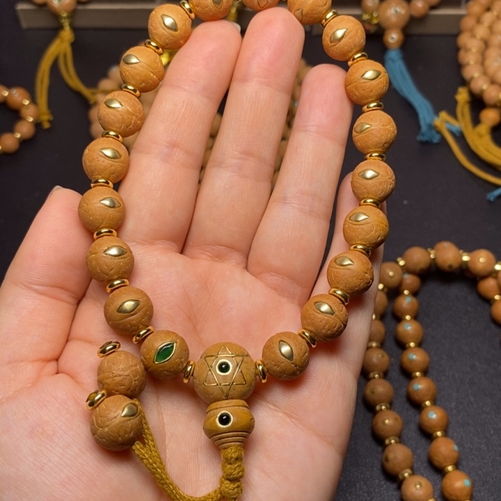手串凤眼菩提铜眼12+手串