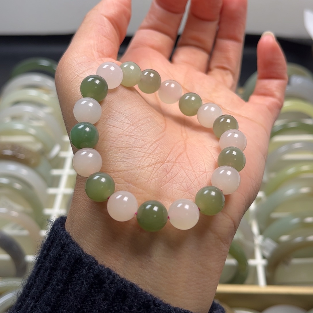 和田玉未镶嵌手链