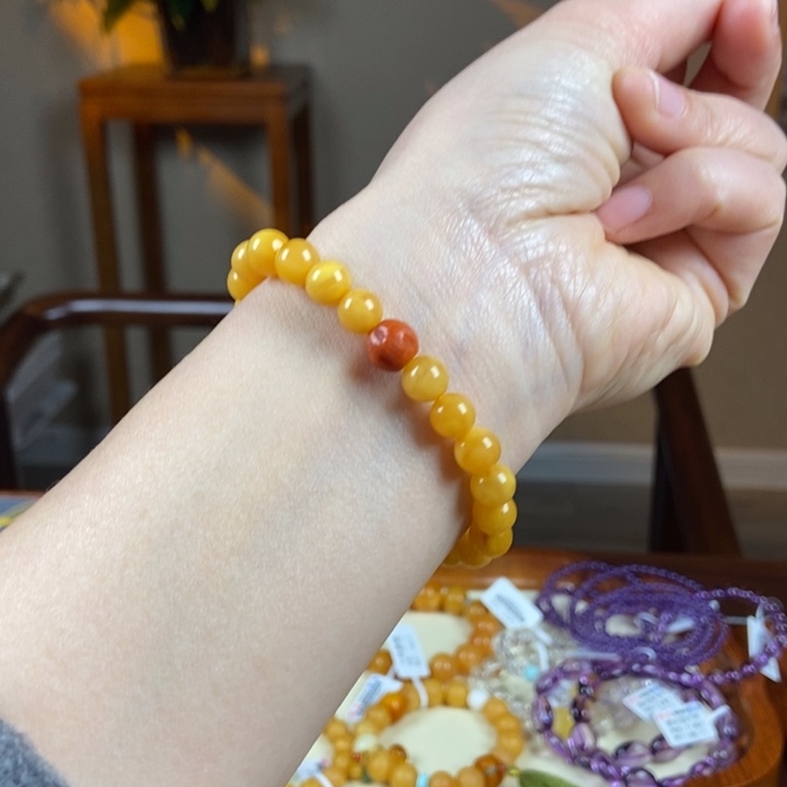 琥珀手链未镶嵌蜜蜡手串7