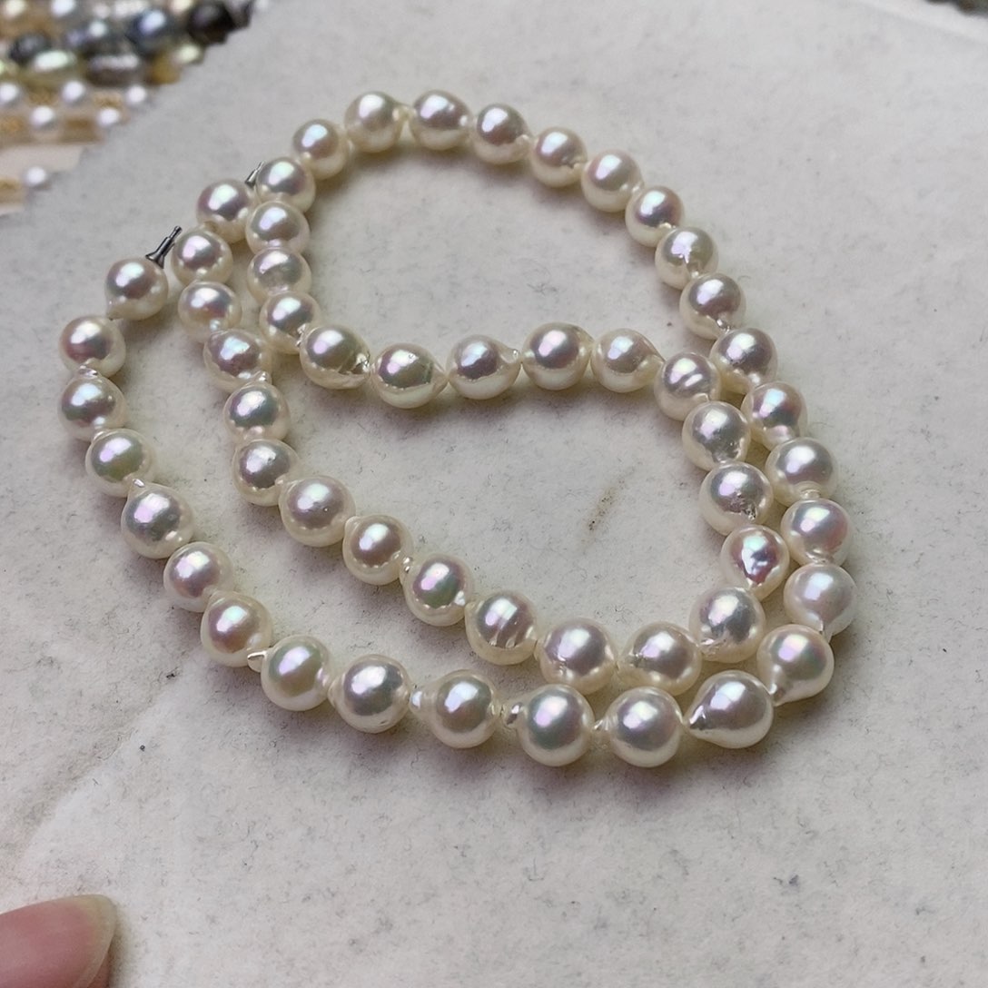 海水珍珠颈饰银S925镶嵌