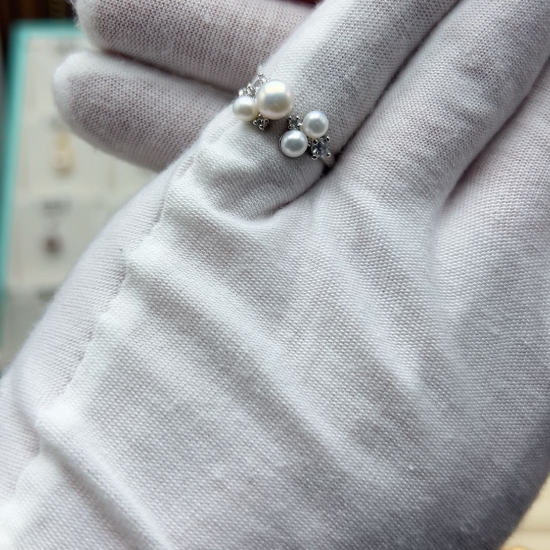 淡水珍珠戒指合金