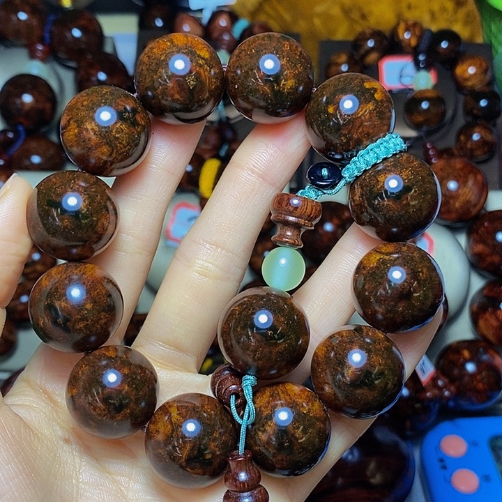 黄花梨/降香黄檀手串/手链紫油梨油性好好看2.0