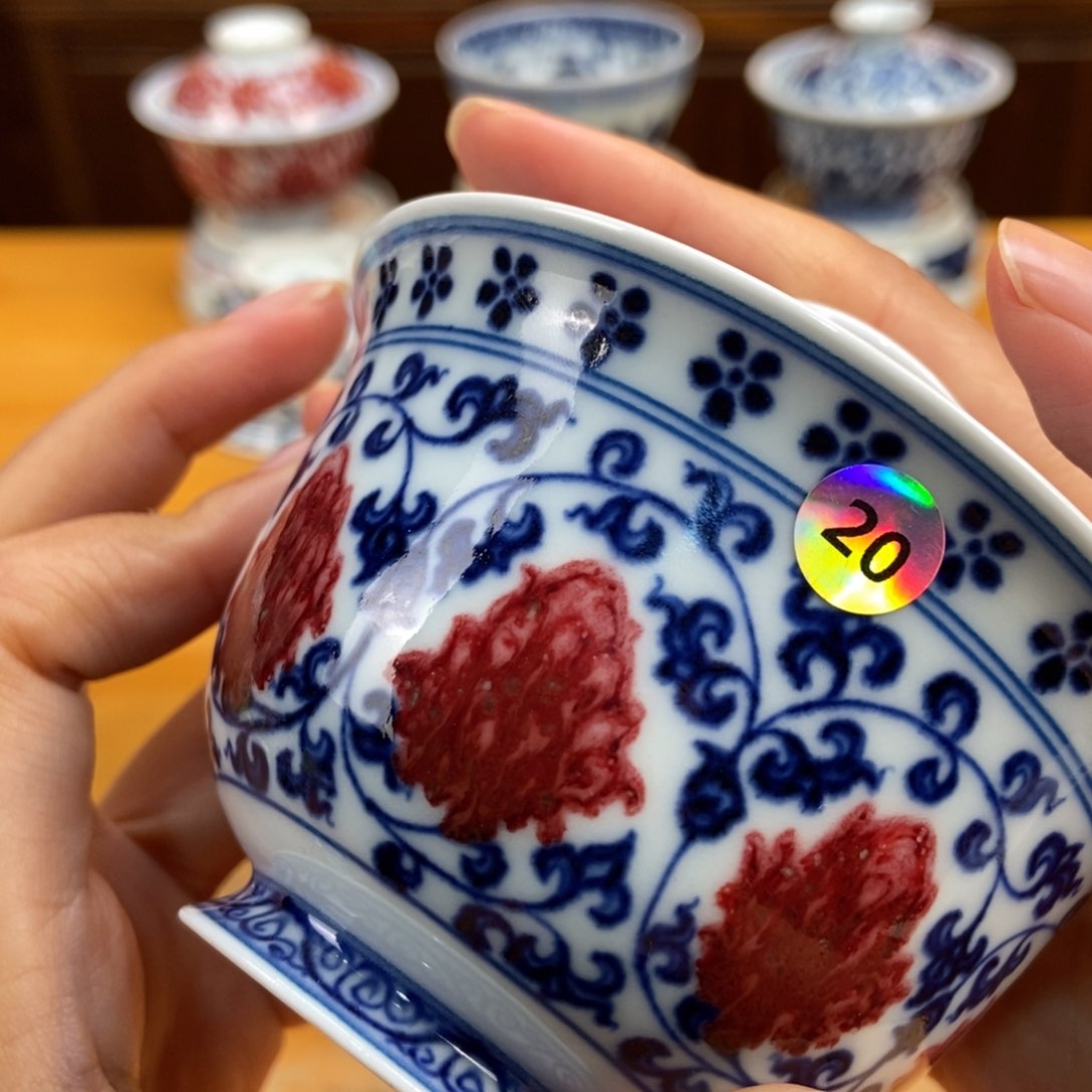 手绘现代茶具非古董L*李