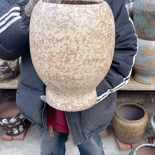 紫砂花盆高度35口径18