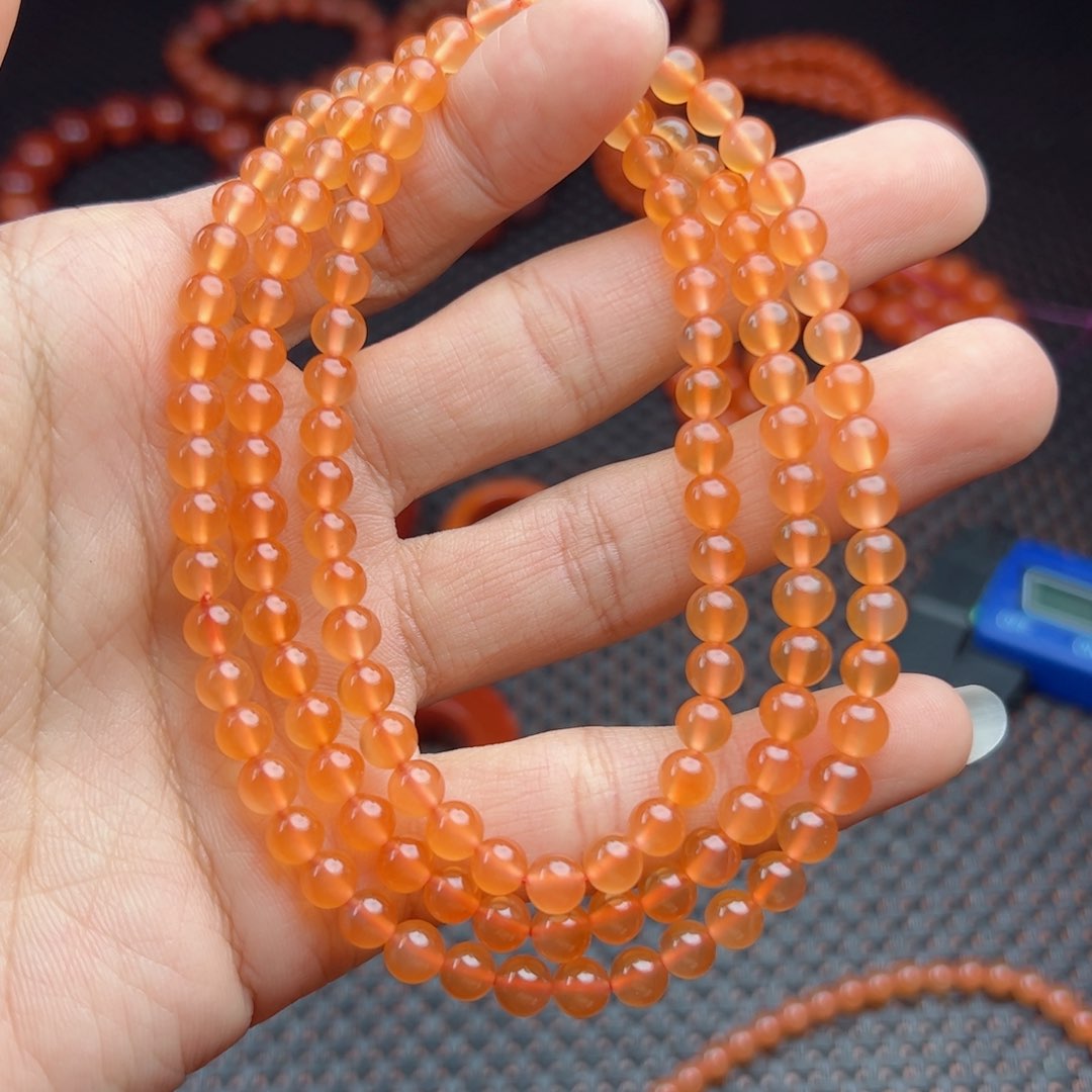 南红玛瑙手链未镶嵌项链