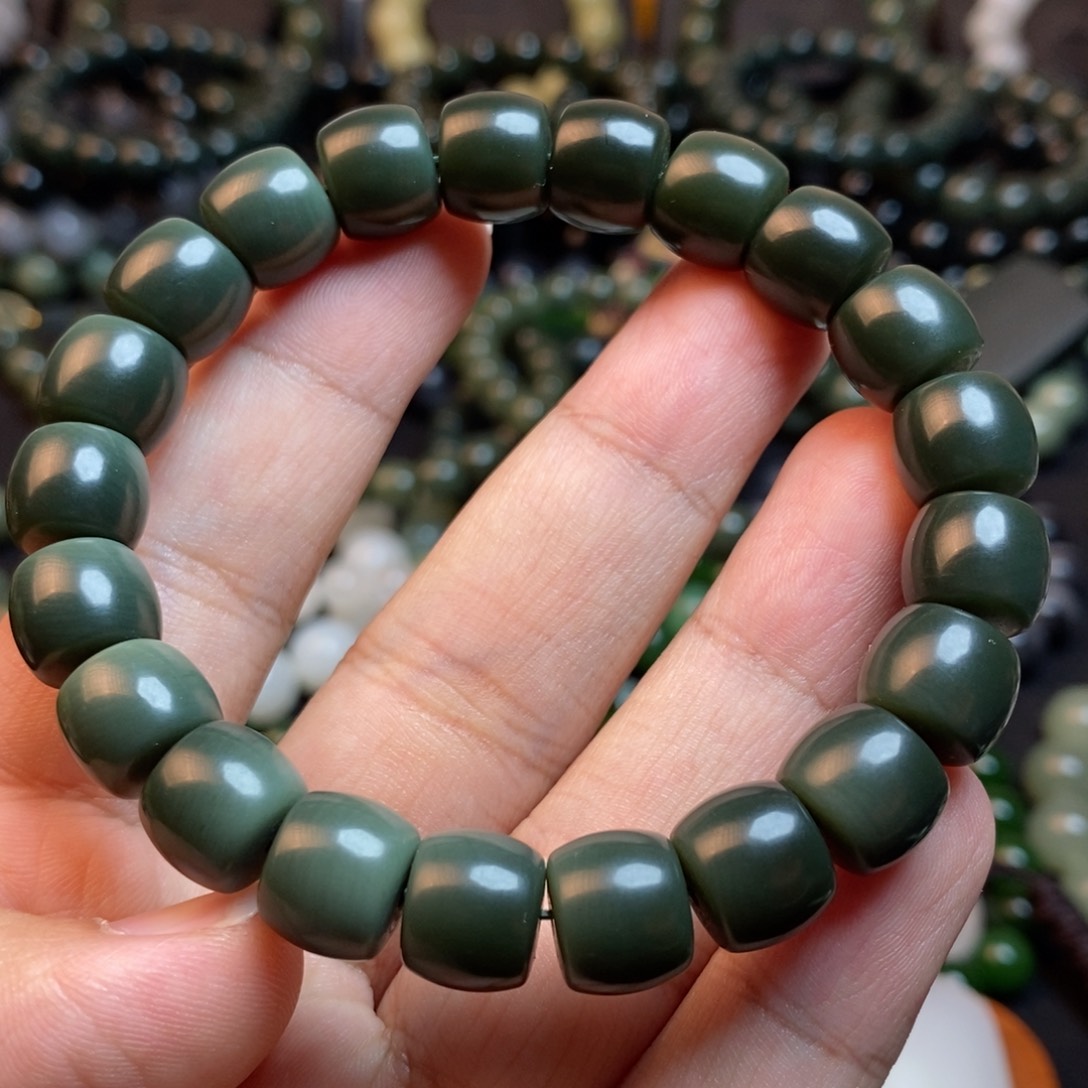 和田玉手串未镶嵌