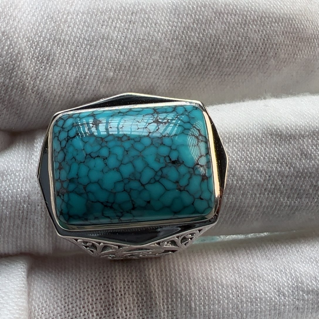 绿松石银S925镶嵌配饰