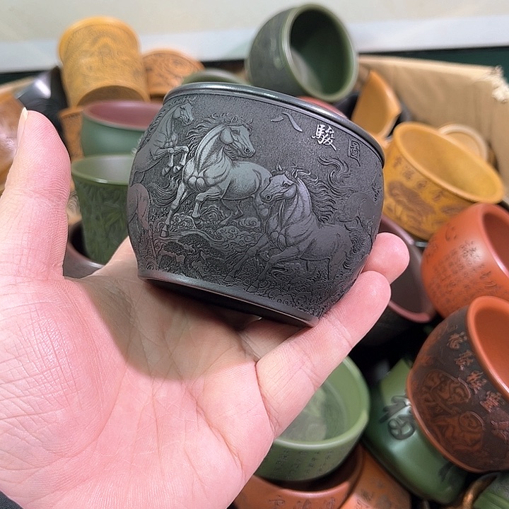 茶杯紫砂全手工紫砂主人杯