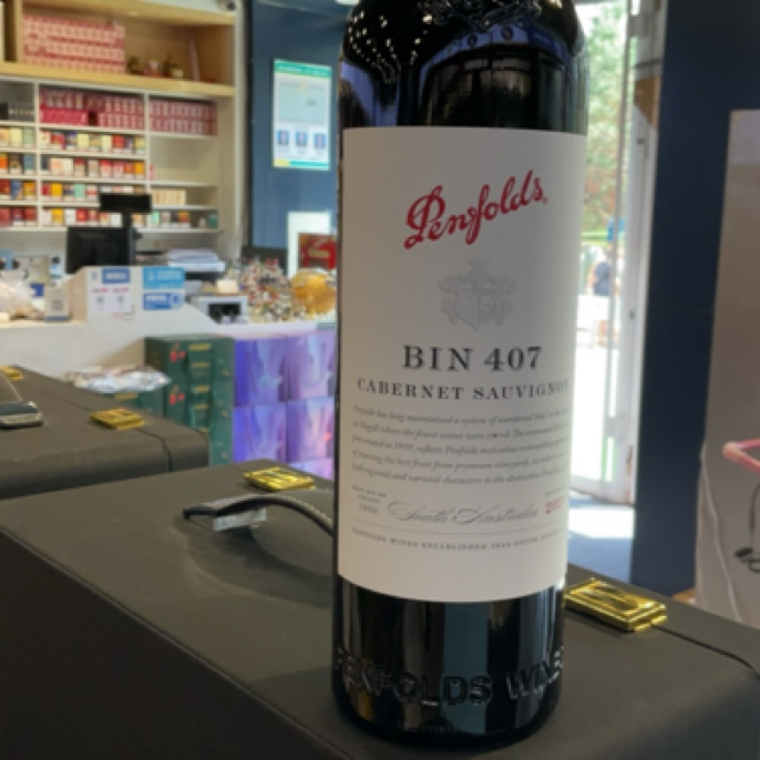 奔富407赤霞珠红葡萄酒