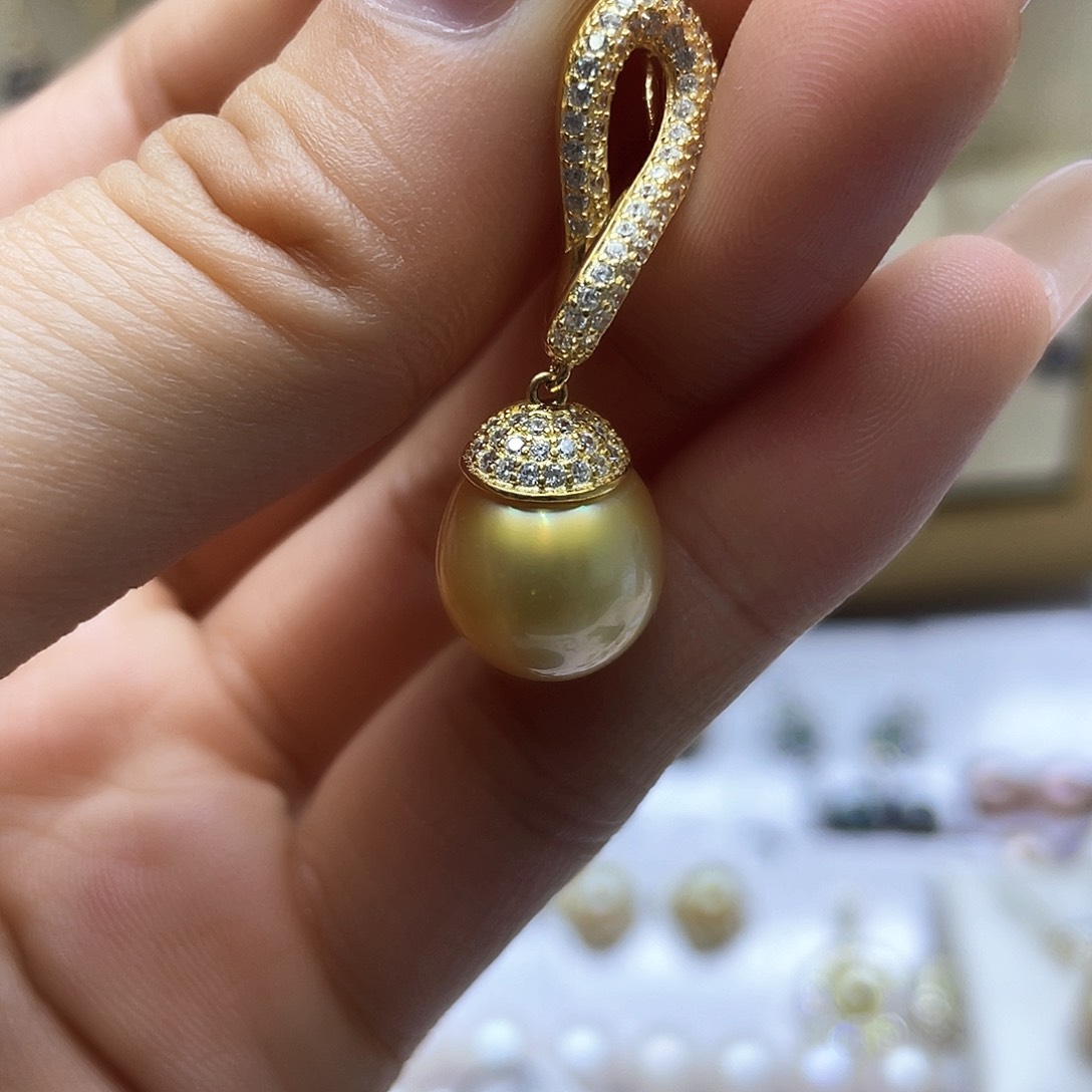 海水珍珠颈饰银S925镶嵌