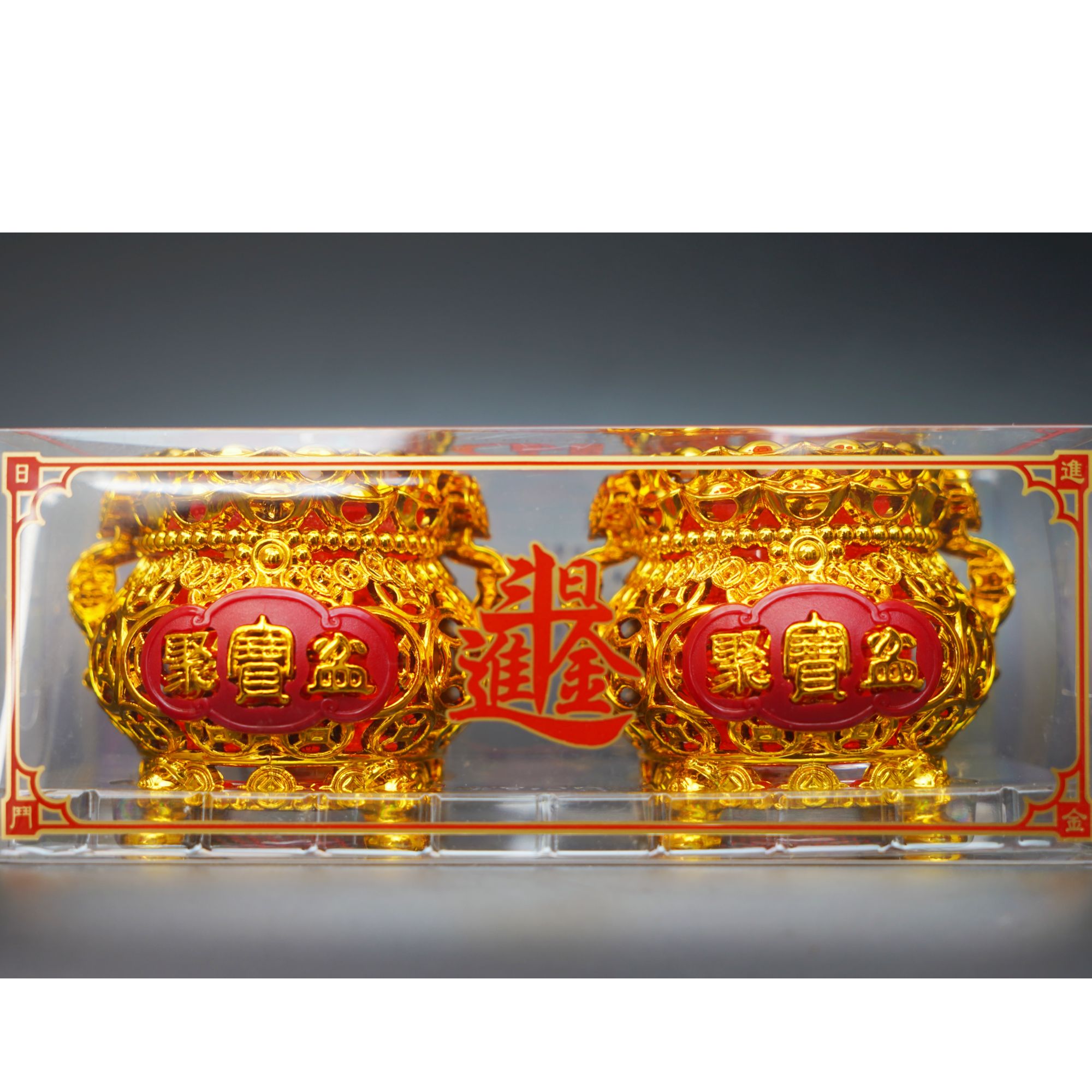 聚宝盆镂空水晶蜡烛节日防风家用蜡烛小号