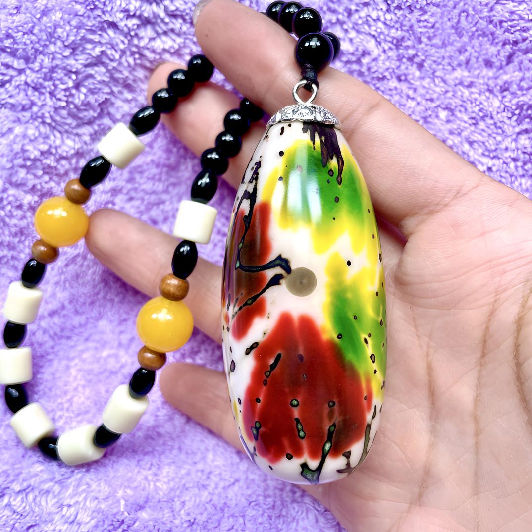 千眼菩提唐三彩果