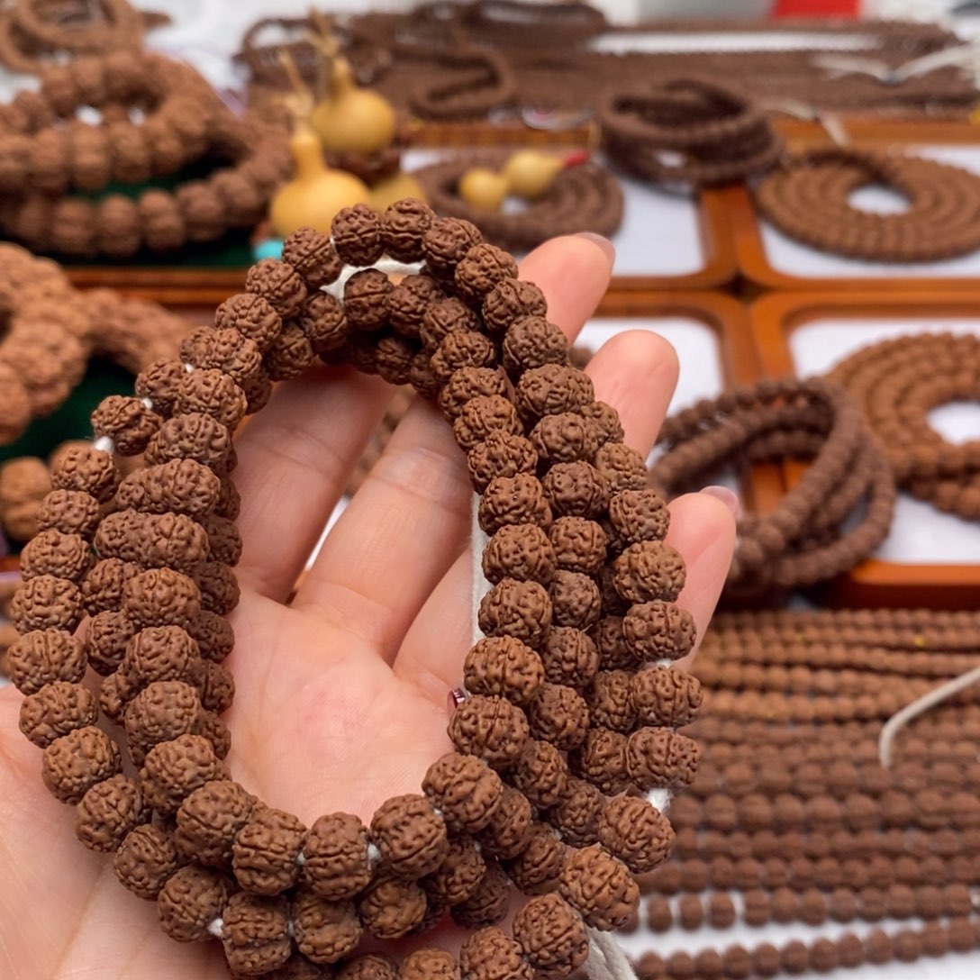 贝***单金刚菩提吊坠定制花王108啦9