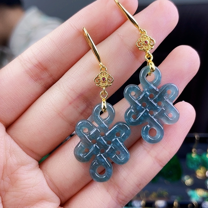 翡翠耳饰未镶嵌饰品