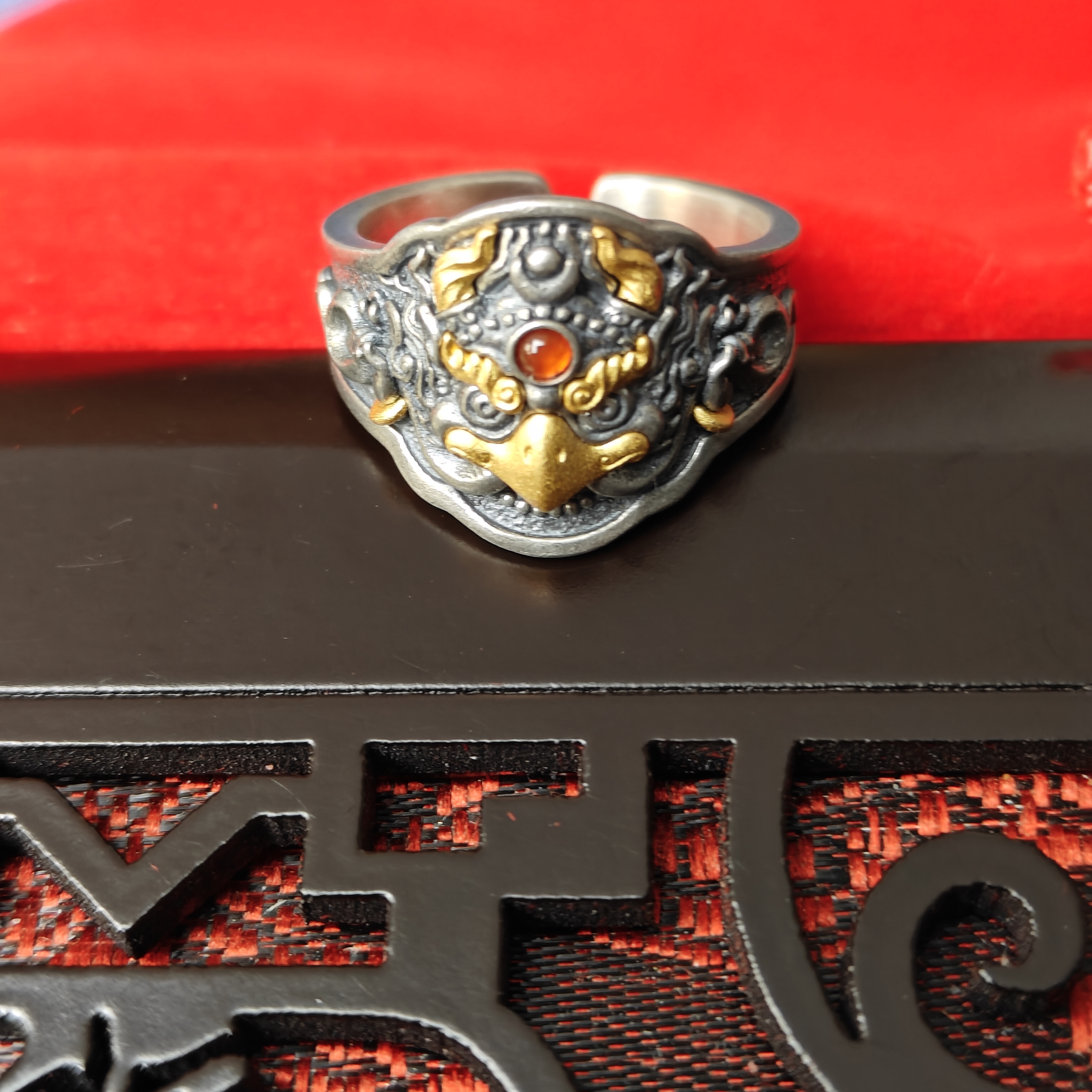 925银戒指 大鹏鸟民族风戒指