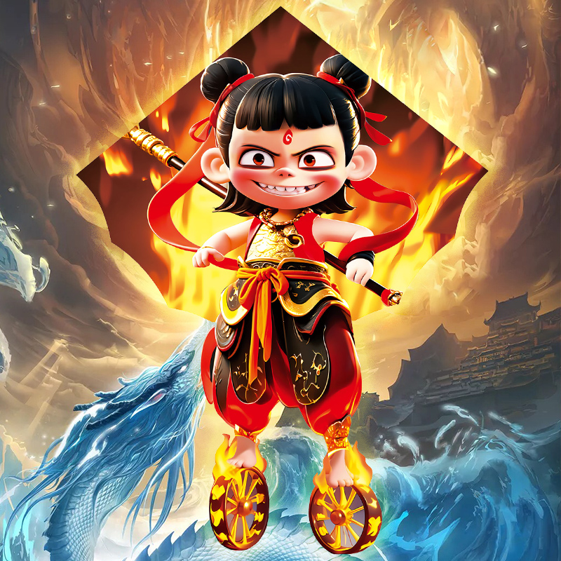 【 魔童风筝】潍坊2025新款魔童风筝大人春游专用成人微风易飞创意