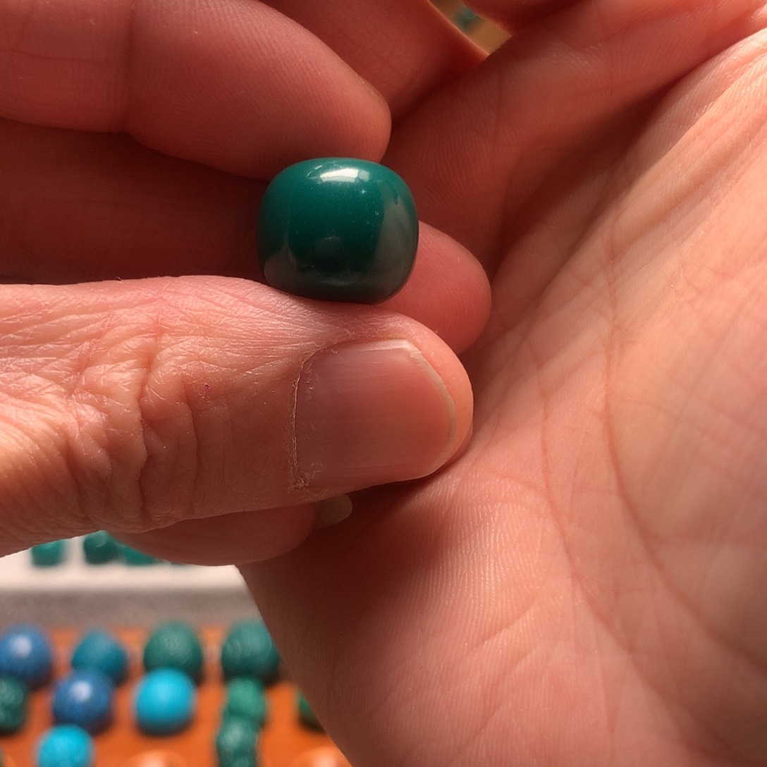 琉璃颈饰勇***～地狱色14mm老行