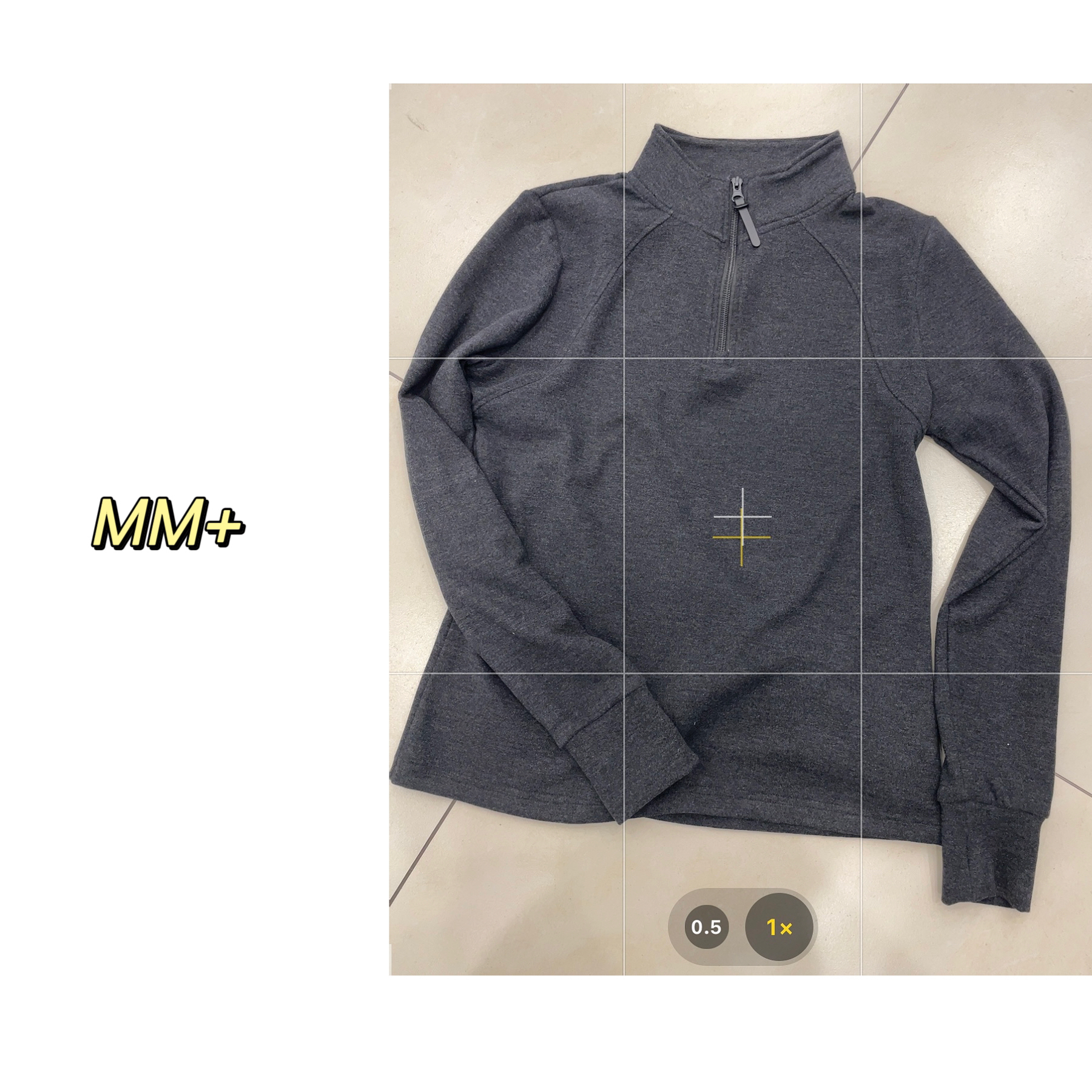 木木家｜半拉链修身百搭德绒打底衫