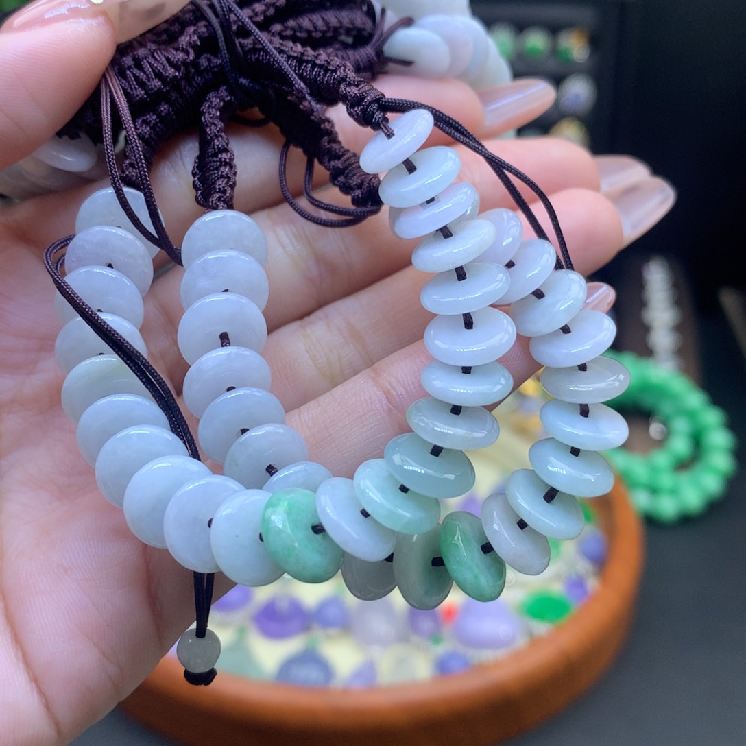 翡翠未镶嵌颈饰天然