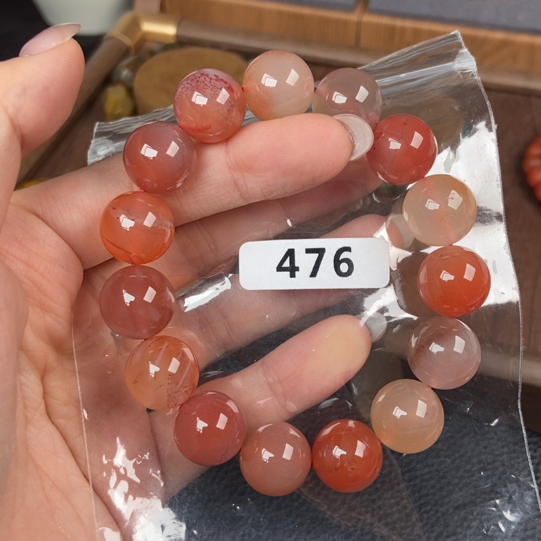 南红玛瑙未镶嵌手链