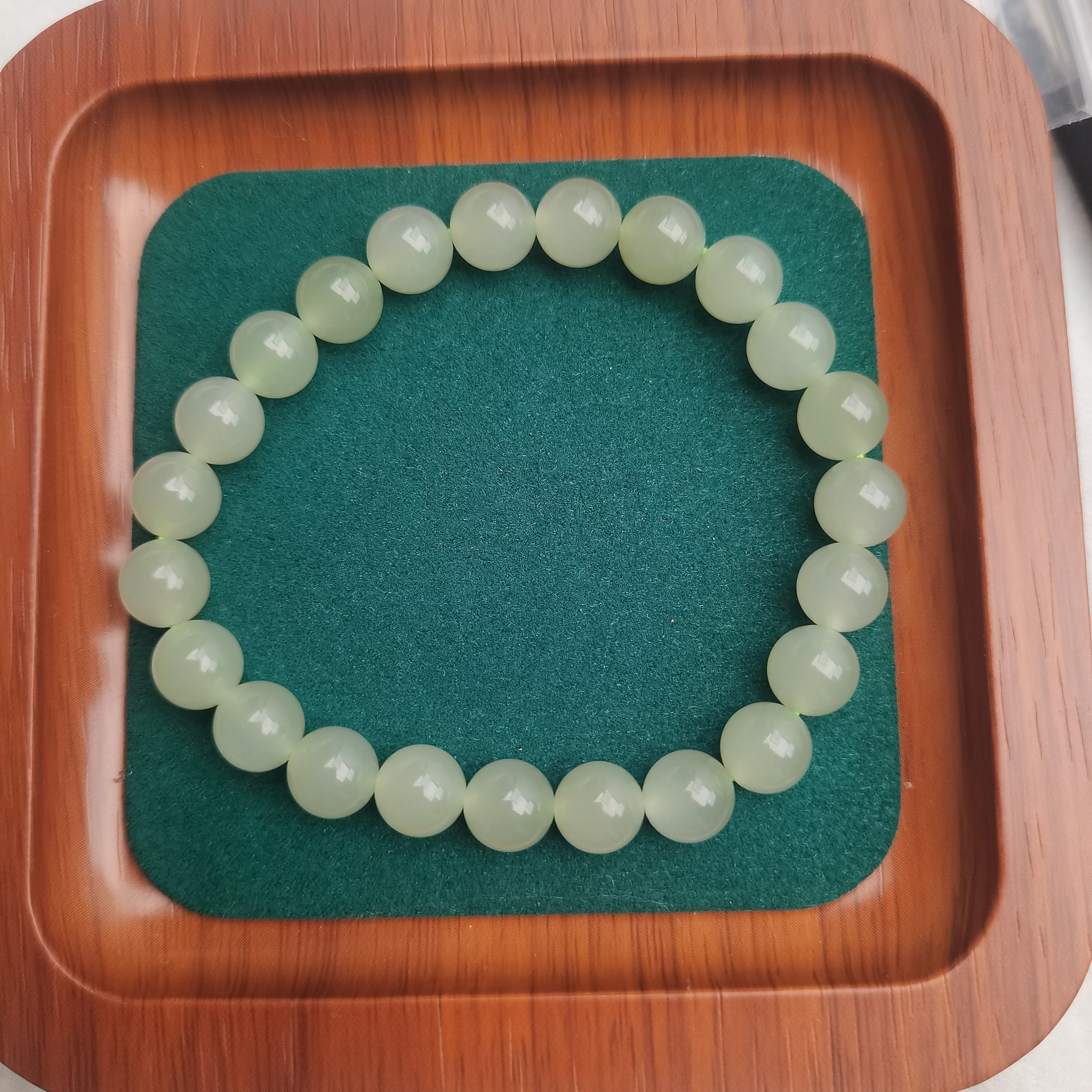 和田玉晴水手串8mm