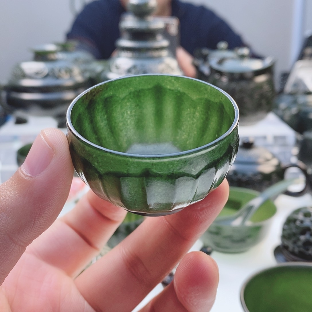 和田玉（青玉）把件未镶嵌启*