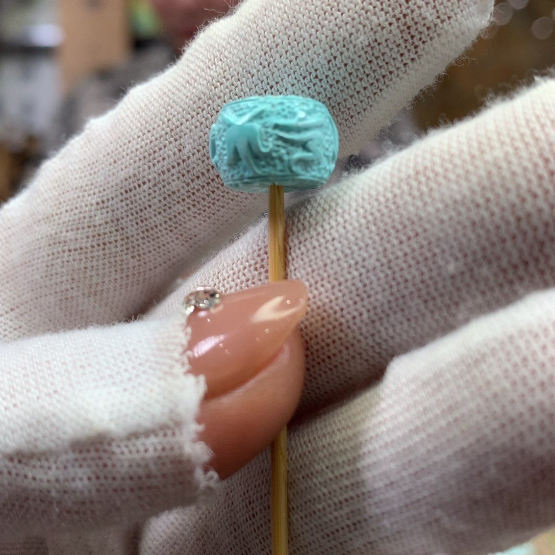 绿松石未镶嵌挂件